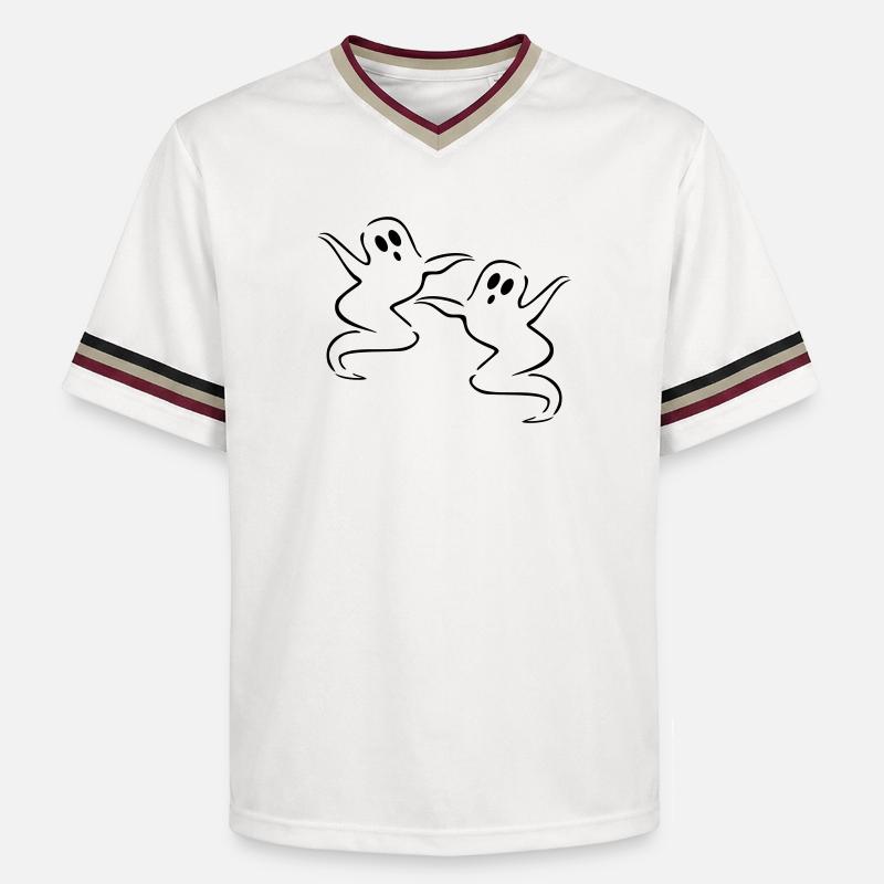 fantôme - T-shirt de foot unisexe en mesh - blanc cassé/bordeaux