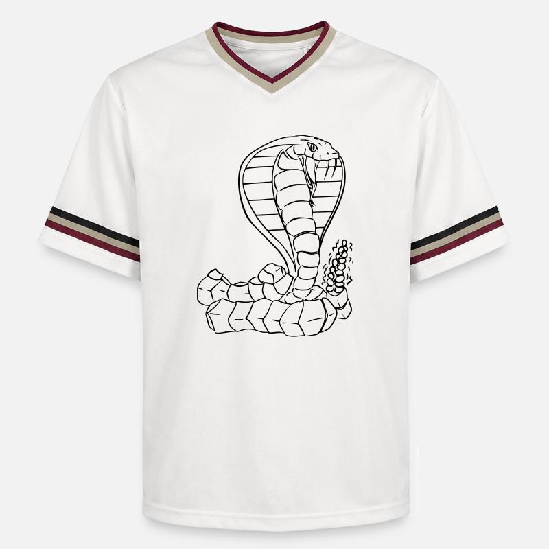 Cobra Vector - T-shirt de foot unisexe en mesh - blanc cassé/bordeaux