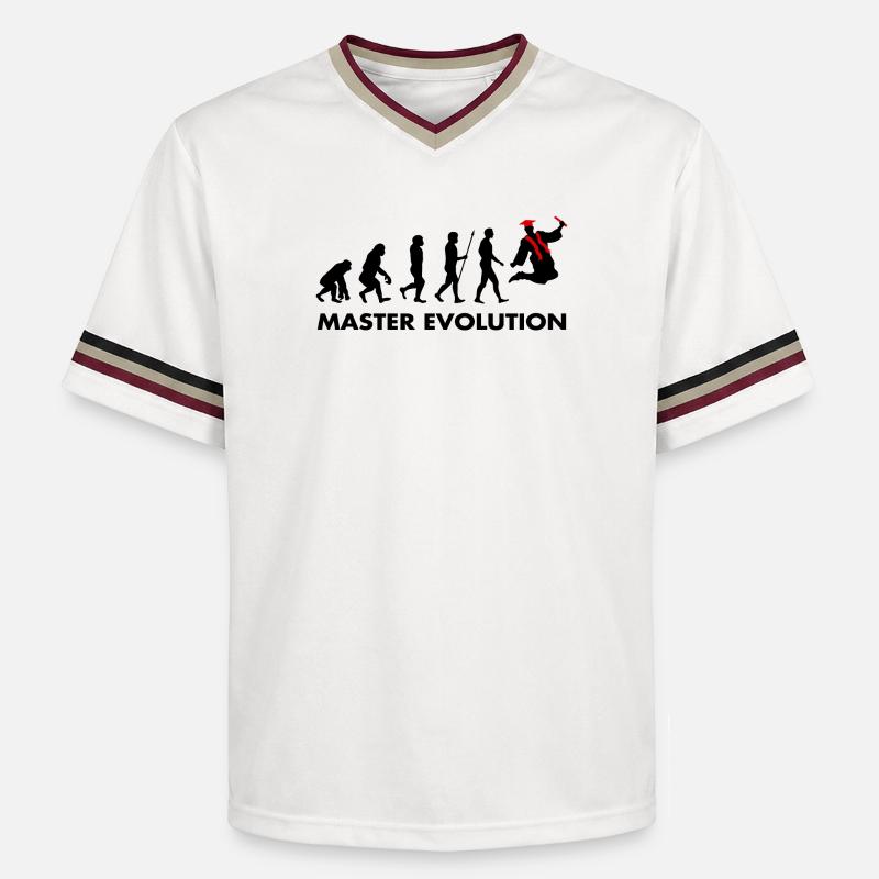 Examen de Master Evolution réussi - T-shirt de foot unisexe en mesh - blanc cassé/bordeaux