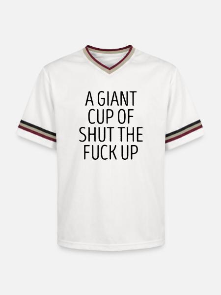 Lustiger sarkastischer Slogan - Unisex Football Style Mesh T-Shirt - Offwhite/Bordeaux