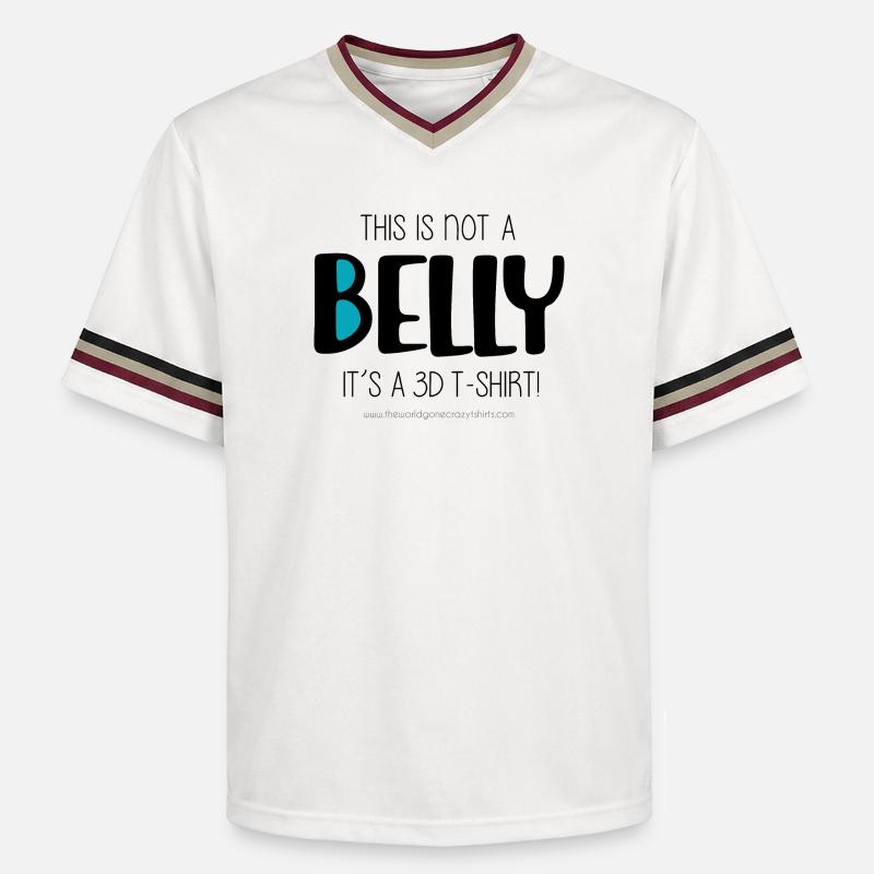 Ce n’est pas un ventre - T-shirt de foot unisexe en mesh - blanc cassé/bordeaux
