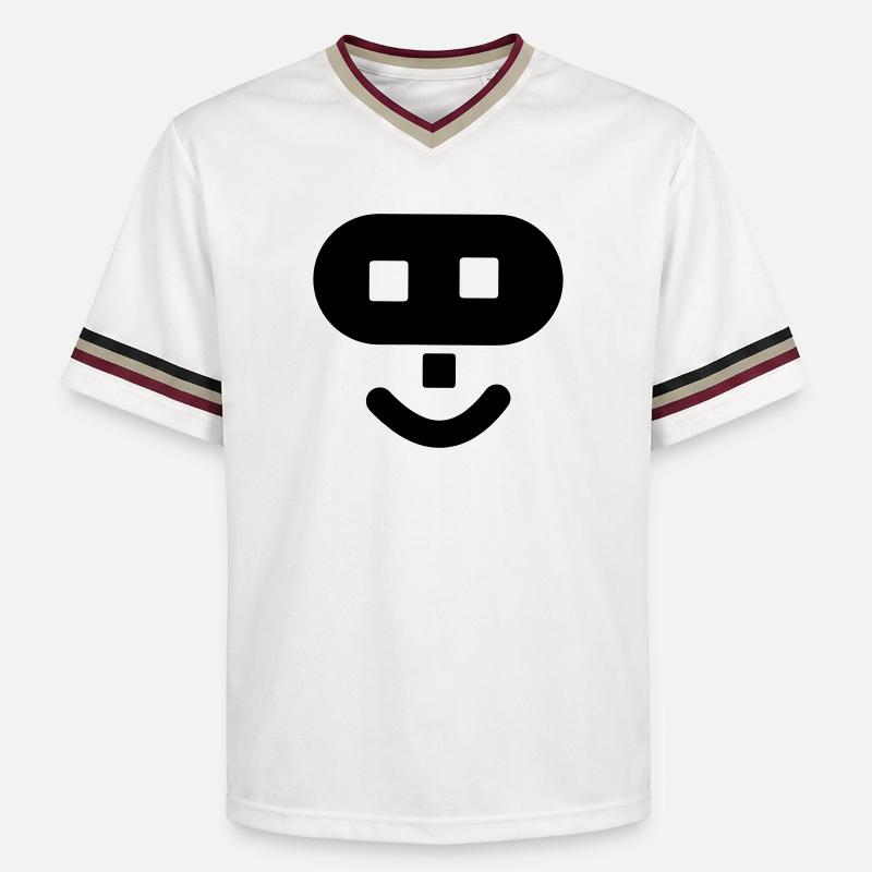 Logo du hacker - T-shirt de foot unisexe en mesh - blanc cassé/bordeaux