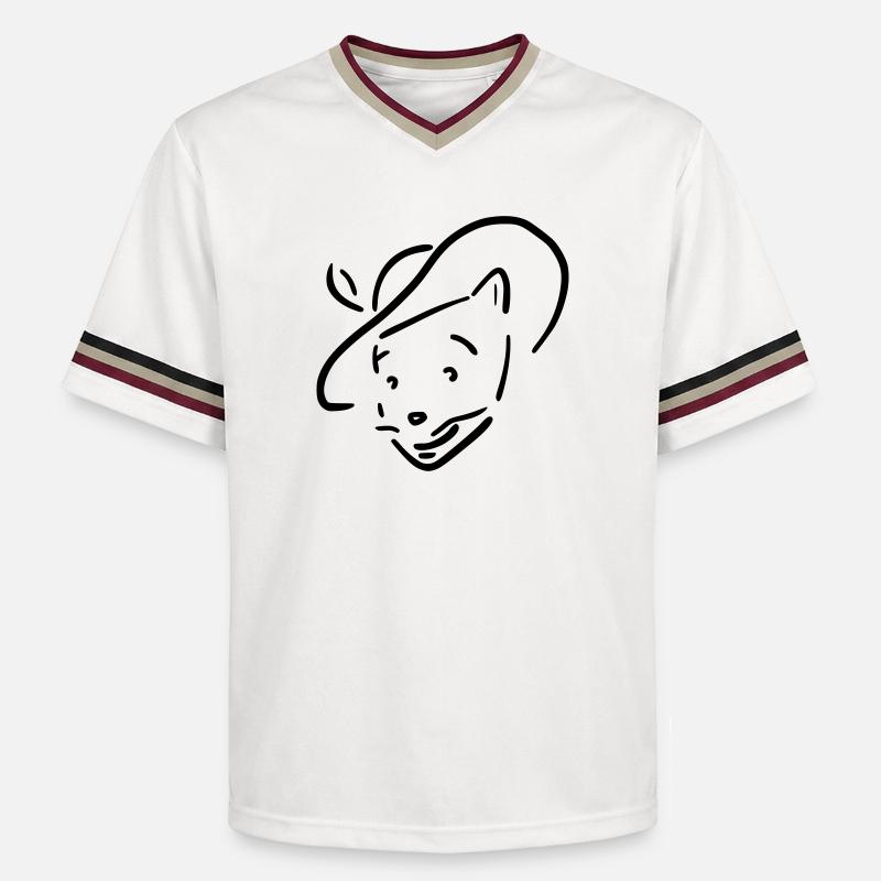 chat botté - T-shirt de foot unisexe en mesh - blanc cassé/bordeaux