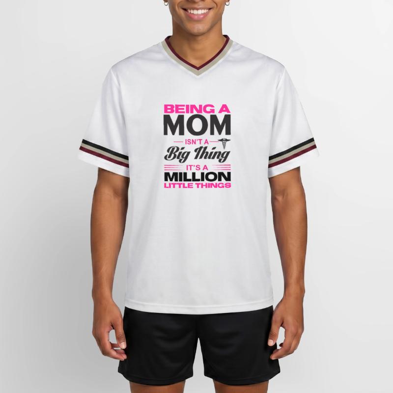 Muttertag, Muttertag, Muttertag, Muttertag, Muttertag Unisex Football Style Mesh T-Shirt