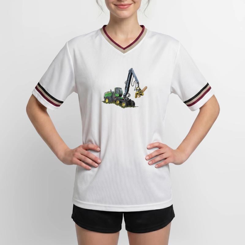 Moissonneuse-batteuse, Moissonneuse-batteuse T-shirt de foot unisexe en mesh