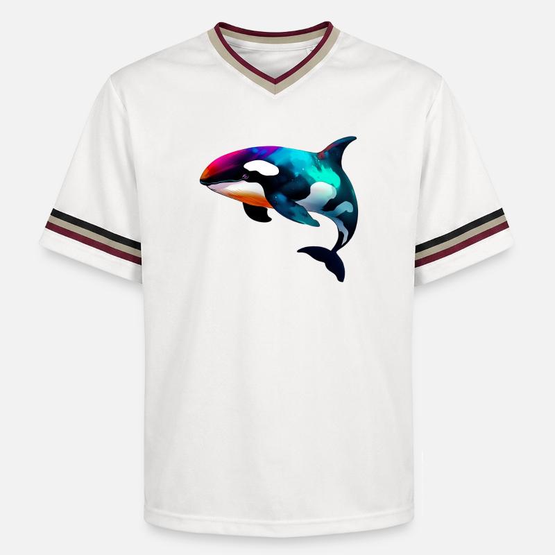 Orque - T-shirt de foot unisexe en mesh - blanc cassé/bordeaux