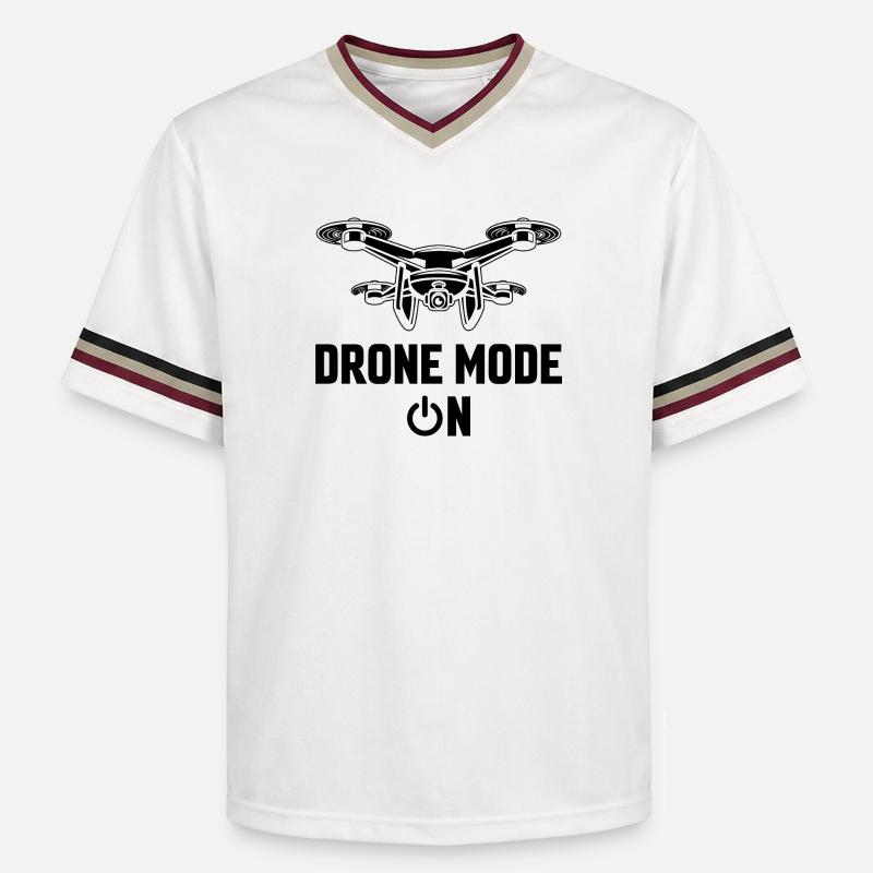 Mode drone activé - T-shirt de foot unisexe en mesh - blanc cassé/bordeaux