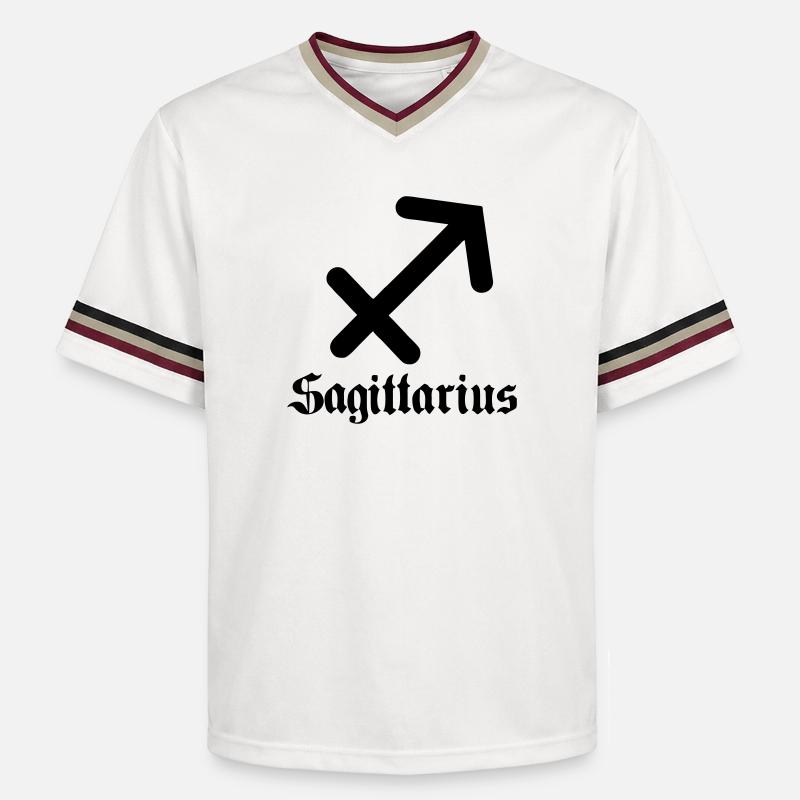Boogschutter Sagittaire - Unisex Football Style Mesh T-Shirt - blanc cassé/bordeaux