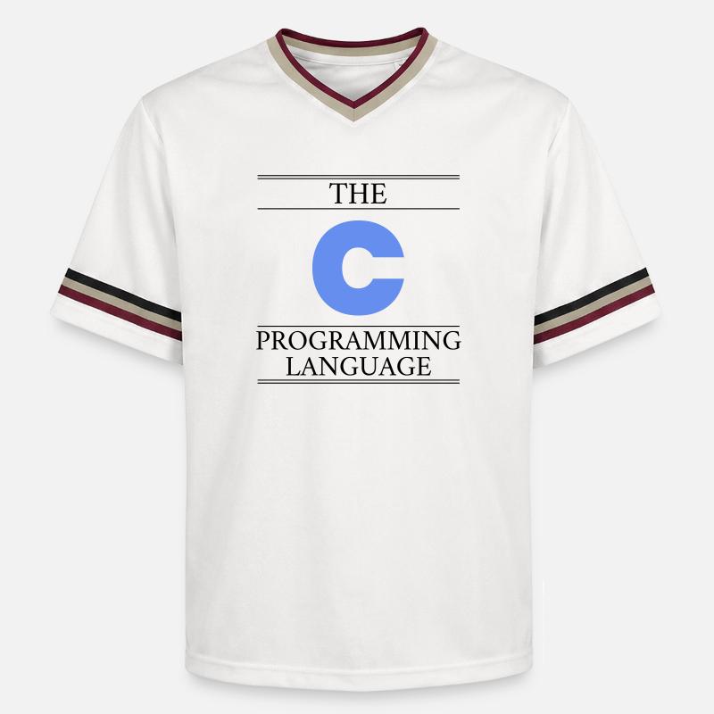 Le langage de programmation C - T-shirt de foot unisexe en mesh - blanc cassé/bordeaux