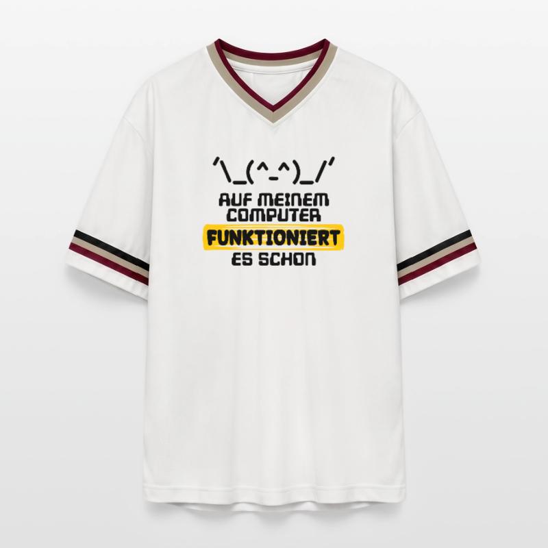 Programmeur de script de code de déclaration du développeur T-shirt de foot unisexe en mesh