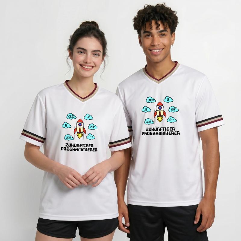 Css Code Developer C++ Java Php Programmierer Unisex Football Style Mesh T-Shirt