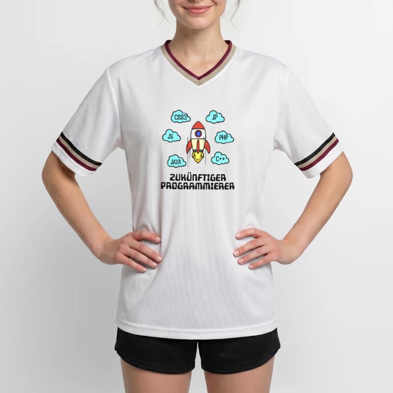 Css Code Developer C++ Java Php Programmierer Unisex Football Style Mesh T-Shirt
