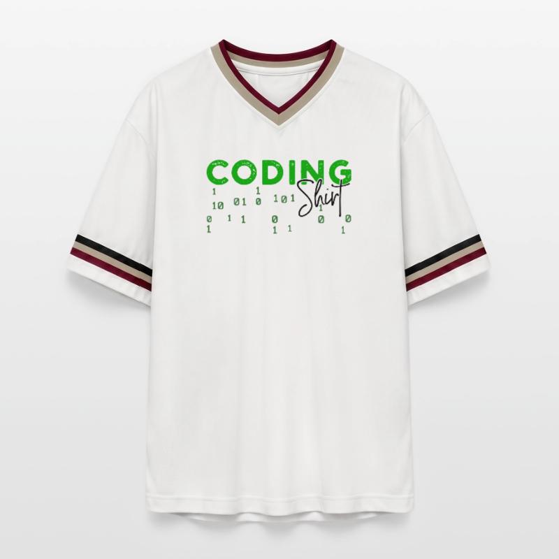 Coden Developer Programmierer Webentwickler Spruch Unisex Football Style Mesh T-Shirt