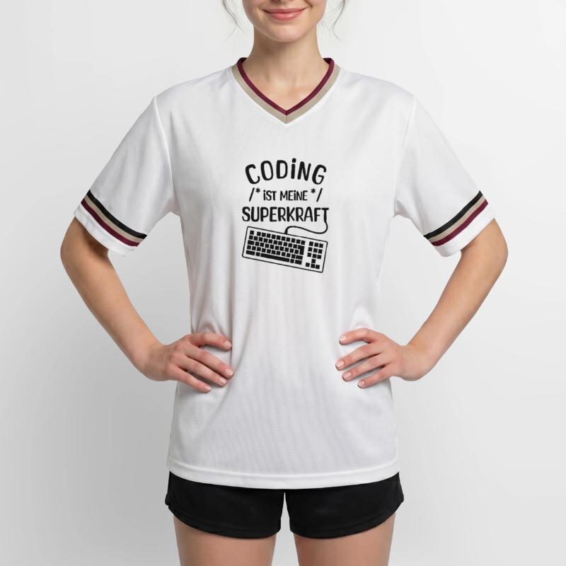Computer Code Statement Developer Computergeek Unisex Football Style Mesh T-Shirt