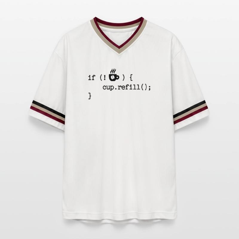 Developer Programmierer Code Webentwickler Debug Unisex Football Style Mesh T-Shirt