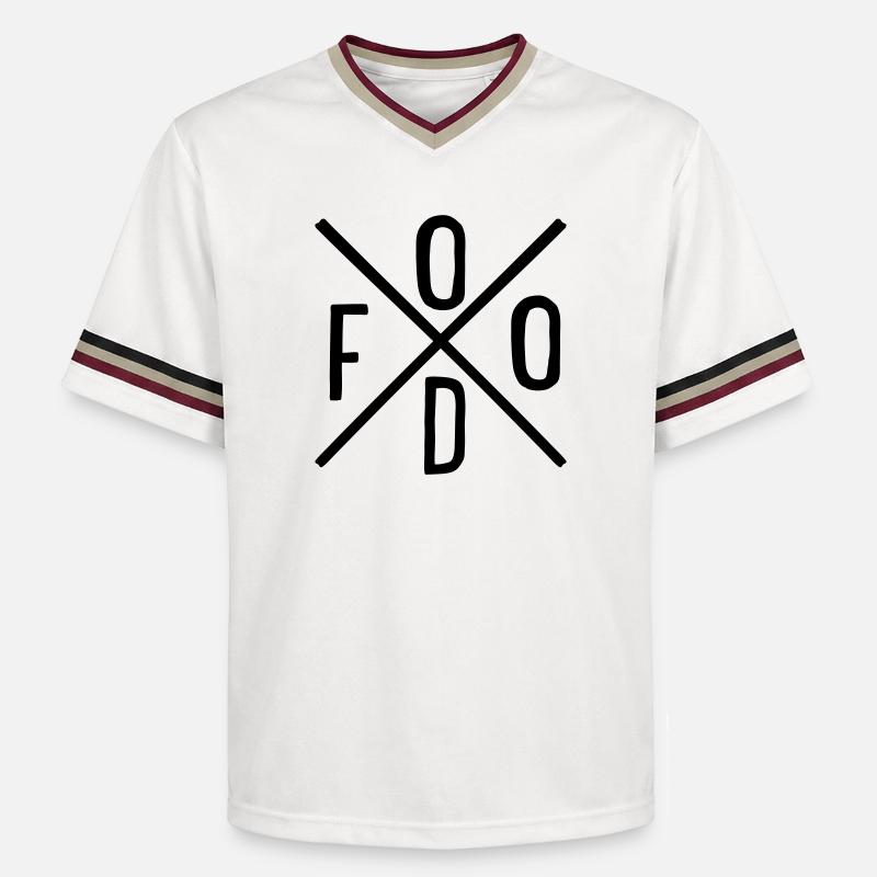 Nourriture - T-shirt de foot unisexe en mesh - blanc cassé/bordeaux