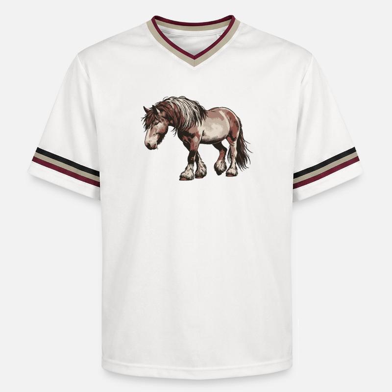 Trottez votre propre chemin - T-shirt de foot unisexe en mesh - blanc cassé/bordeaux