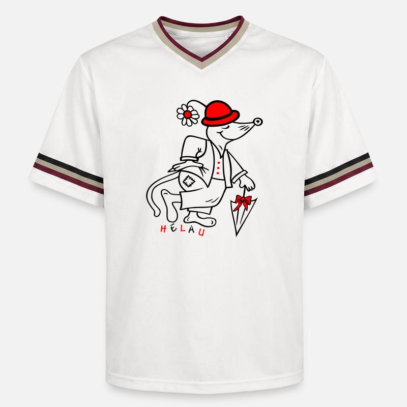 Carnaval - T-shirt de foot unisexe en mesh - blanc cassé/bordeaux