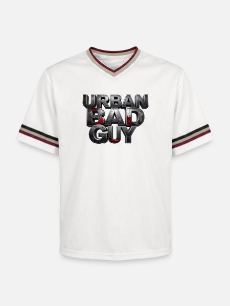 Bad Guy Urban – the player - Unisex Football Style Mesh T-Shirt - offwhite/burgundy
