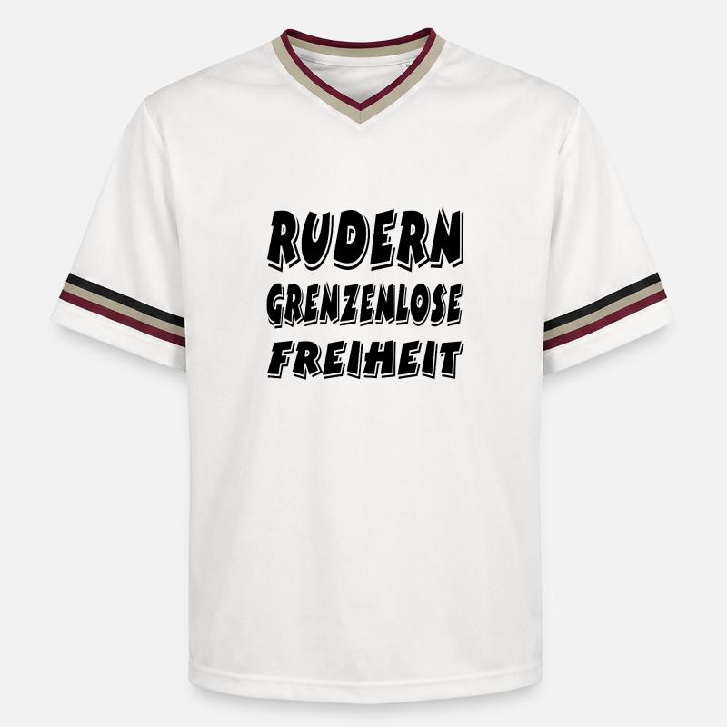Ramer - T-shirt de foot unisexe en mesh - blanc cassé/bordeaux