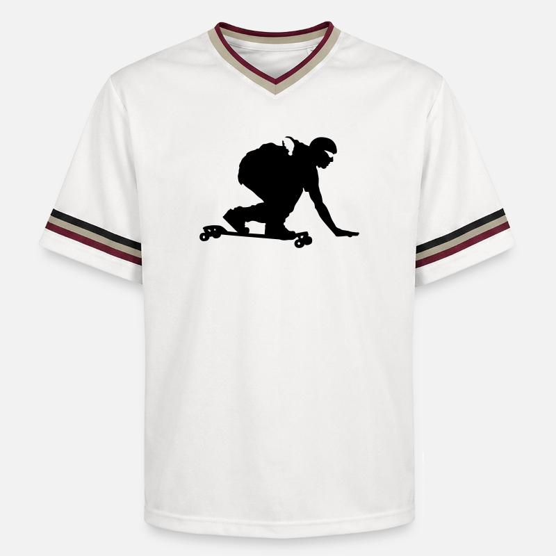 Longboard - T-shirt de foot unisexe en mesh - blanc cassé/bordeaux