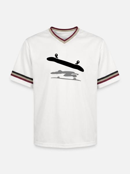 Skateboard - T-shirt de foot unisexe en mesh - blanc cassé/bordeaux