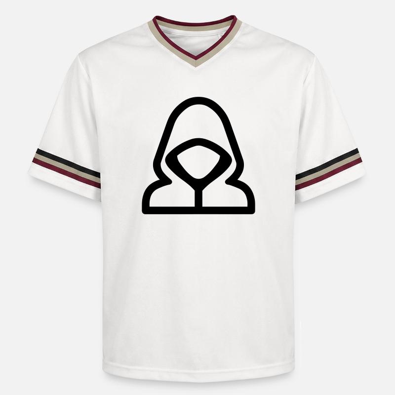 hacker - T-shirt de foot unisexe en mesh - blanc cassé/bordeaux