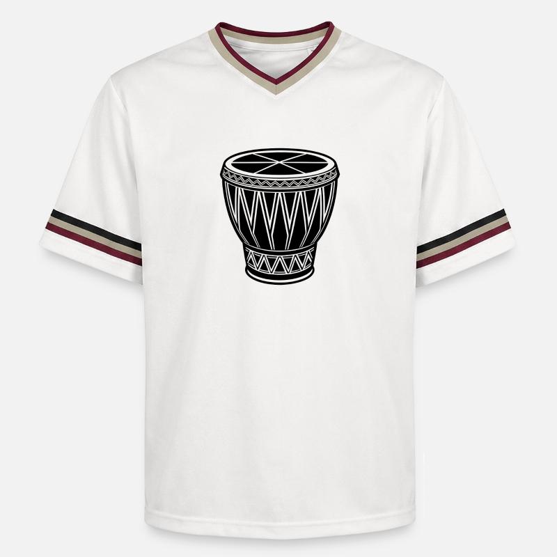 Conga africain - T-shirt de foot unisexe en mesh - blanc cassé/bordeaux