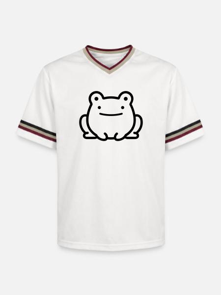 grenouille - T-shirt de foot unisexe en mesh - blanc cassé/bordeaux