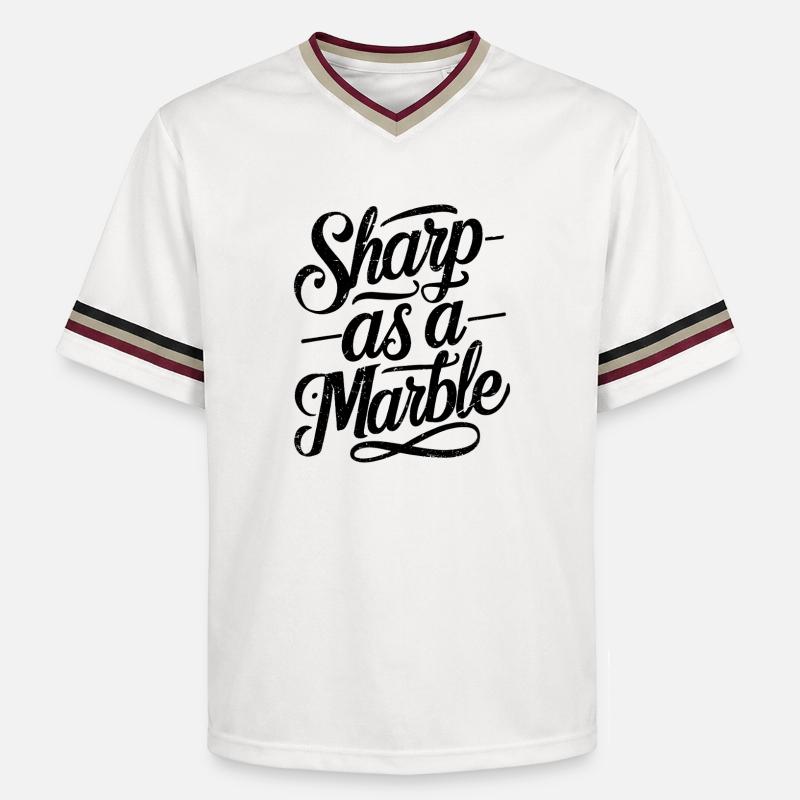 Tranchant comme une bille - T-shirt de foot unisexe en mesh - blanc cassé/bordeaux