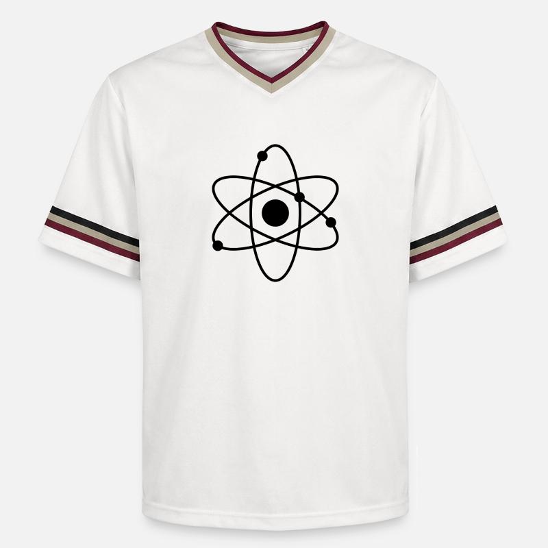 Atom - T-shirt de foot unisexe en mesh - blanc cassé/bordeaux