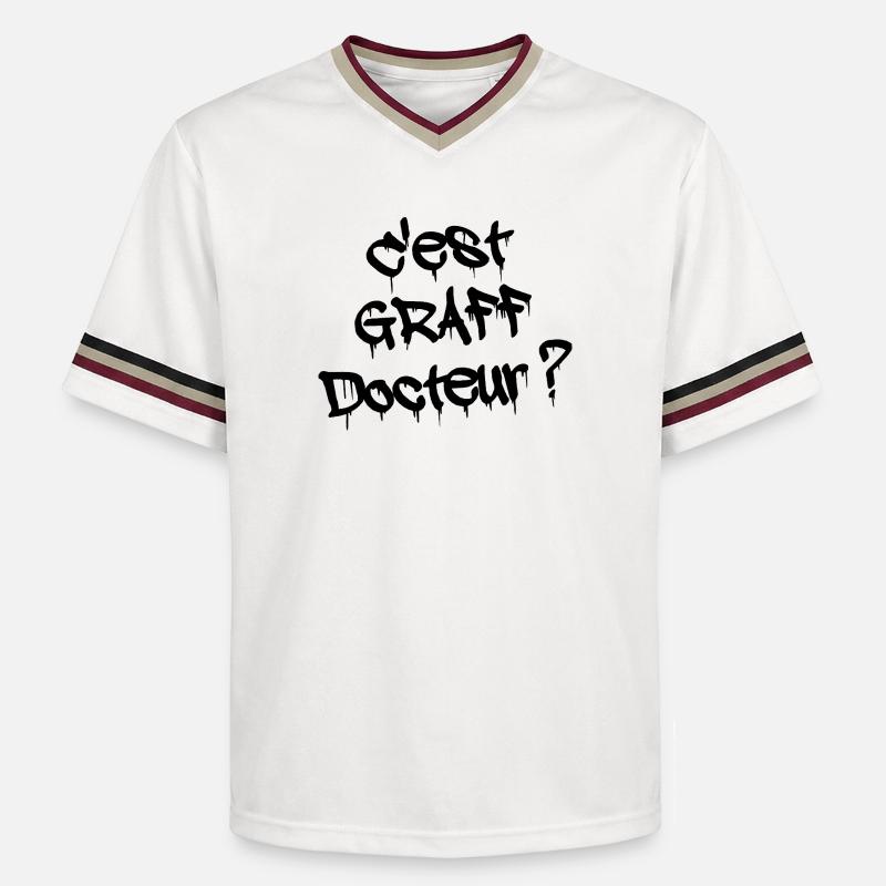 C'EST GRAFF DOCTEUR ? - T-shirt de foot unisexe en mesh - blanc cassé/bordeaux