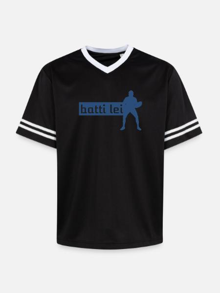 Beat her - Unisex Football Style Mesh T-Shirt - offwhite/burgundy