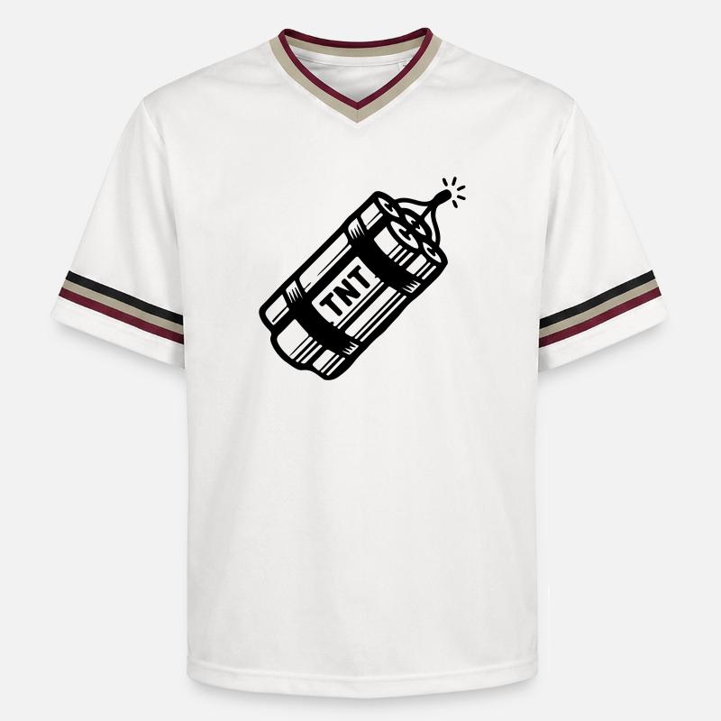 Dynamite Tnt - T-shirt de foot unisexe en mesh - blanc cassé/bordeaux