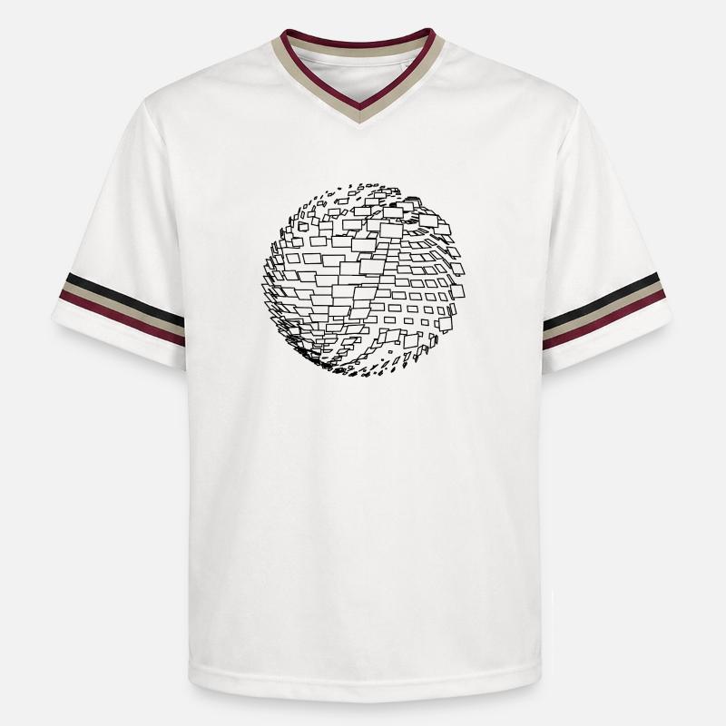 Sphère paramétrique - T-shirt de foot unisexe en mesh - blanc cassé/bordeaux