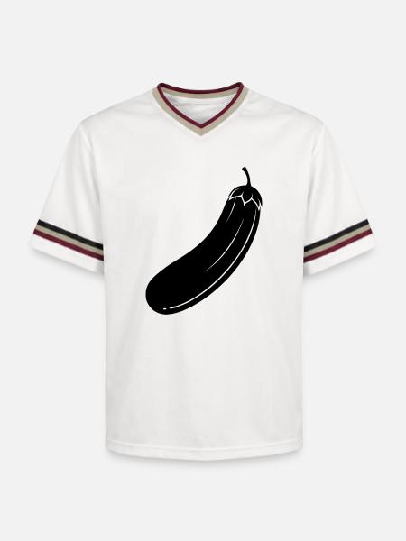 concombre - T-shirt de foot unisexe en mesh - blanc cassé/bordeaux
