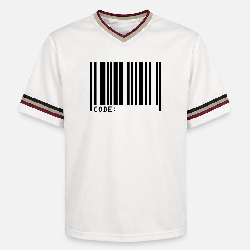 barcode - T-shirt de foot unisexe en mesh - blanc cassé/bordeaux