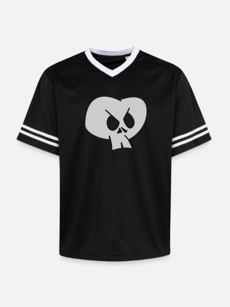 Crâne - T-shirt de foot unisexe en mesh - blanc cassé/bordeaux