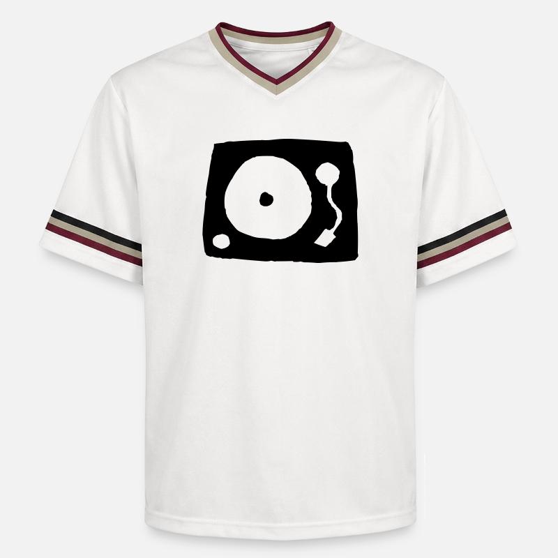 tourne-disque - T-shirt de foot unisexe en mesh - blanc cassé/bordeaux