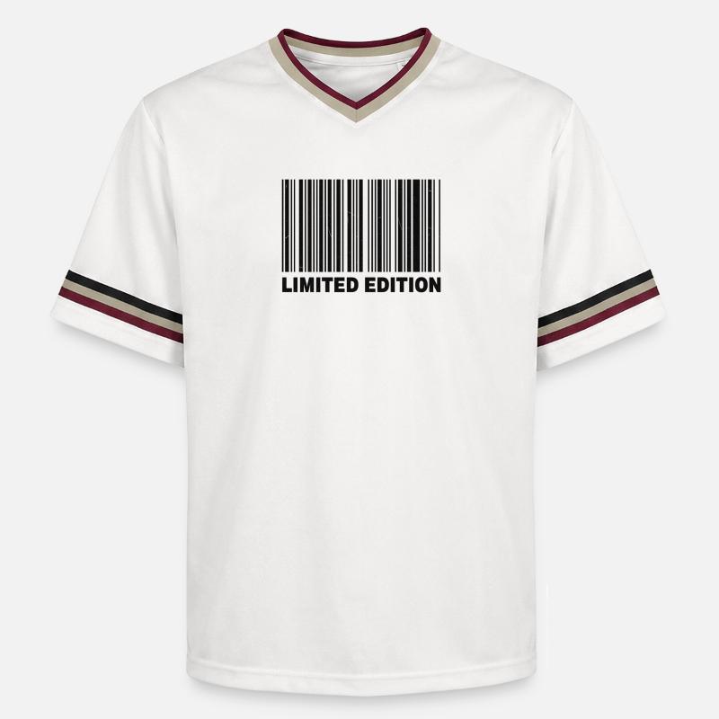 ÉDITION LIMITÉE - CODE-BARRES - T-shirt de foot unisexe en mesh - blanc cassé/bordeaux