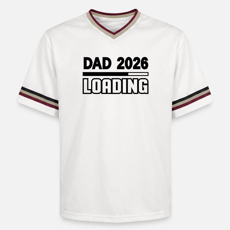 dad_2026_loading - T-shirt de foot unisexe en mesh - blanc cassé/bordeaux