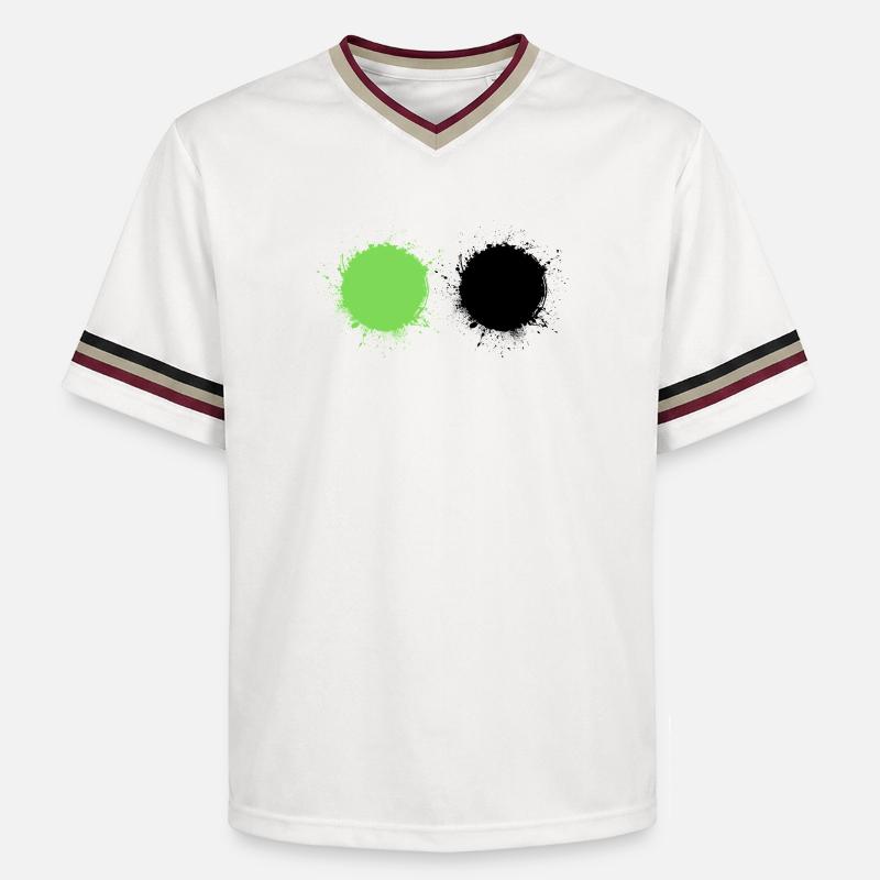 blanc vert - T-shirt de foot unisexe en mesh - blanc cassé/bordeaux