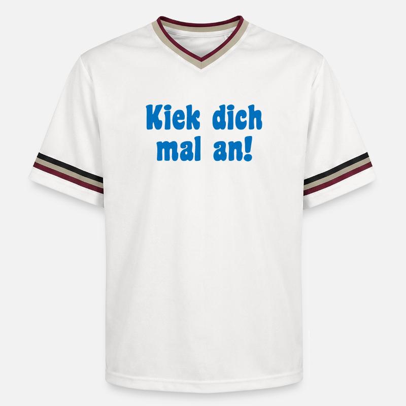 Modèle Dire Berlin - T-shirt de foot unisexe en mesh - blanc cassé/bordeaux