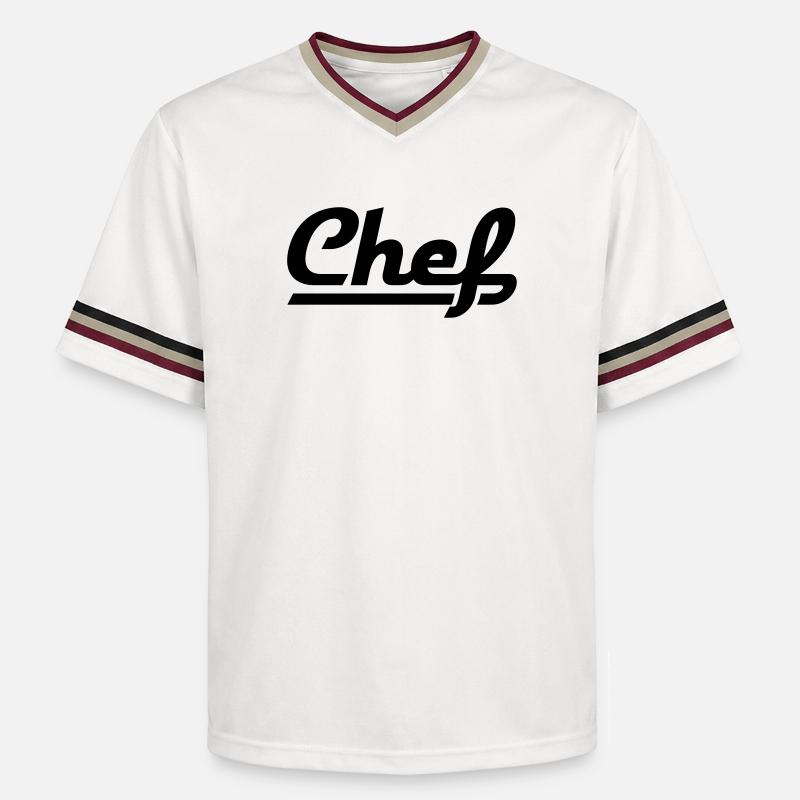 Chef - T-shirt de foot unisexe en mesh - blanc cassé/bordeaux