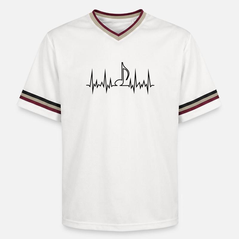 wave_note - T-shirt de foot unisexe en mesh - blanc cassé/bordeaux