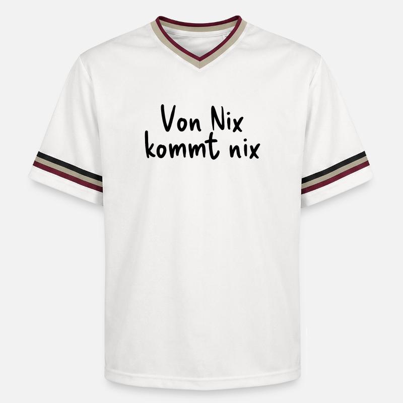 Rien ne vient de rien - T-shirt de foot unisexe en mesh - blanc cassé/bordeaux