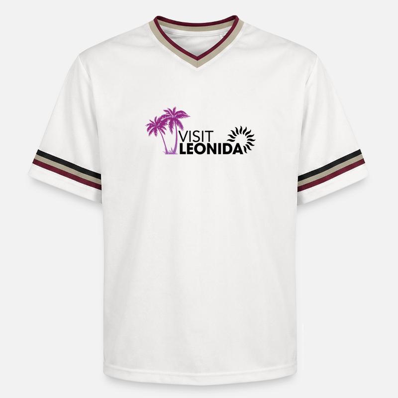 Visit Leonida VI - T-shirt de foot unisexe en mesh - blanc cassé/bordeaux
