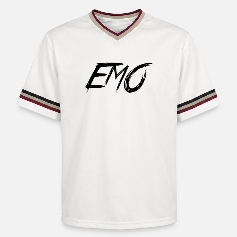 EMO - T-shirt de foot unisexe en mesh - blanc cassé/bordeaux