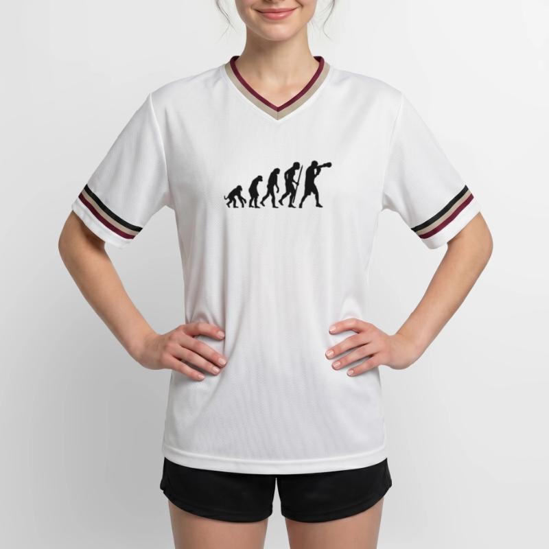 Evolution de la boxe T-shirt de foot unisexe en mesh