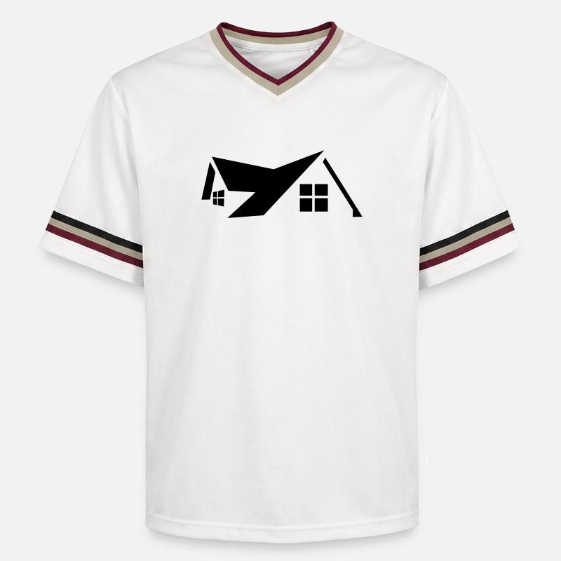 Logo maison - T-shirt de foot unisexe en mesh - blanc cassé/bordeaux